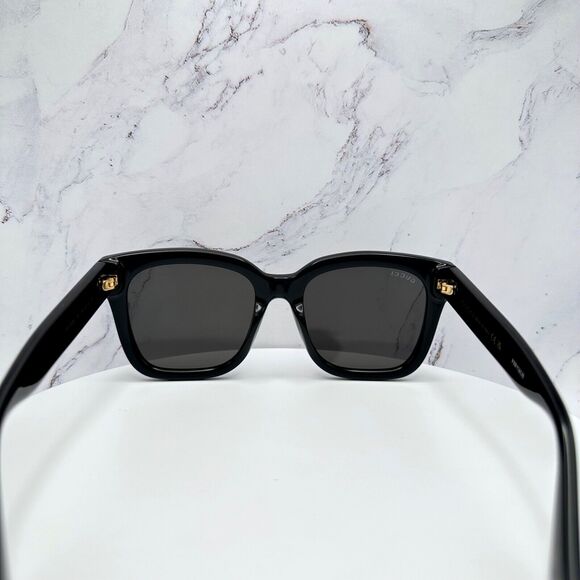 New Gucci Sunglasses Black Square Gold Interlocking GG Logo main image 14